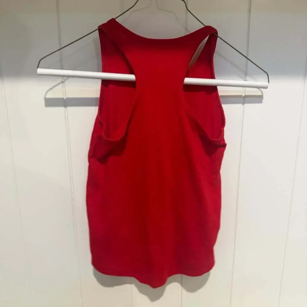 Old Navy Tank Top Kids Size S (6-7) Red American Flag States Graphic